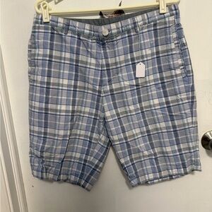 Calvin Klein Light Blue Plaid Men's Shorts